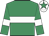 Emerald green, white hoop, white armlet, white cap, emerald green star