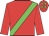 Red, green sash, red cap, green spots