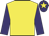 Yellow, purple sleeves, purple cap, yellow star