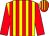 Yellow, red stripes, red sleeves, striped cap