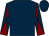 Big-blue body, garnet arms, big-blue diaboloes, big-blue cap