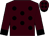 Brown, black spots, black cuffs, brown cap, black spots and peak