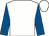 WHITE, ROYAL BLUE sleeves