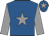Royal blue, grey star, sleeves and star on cap