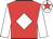Red, white diamond & sleeves, white cap, red star
