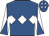 Royal blue, white triple diamond, diabolo on sleeves, royal blue cap, white diamonds