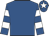 Royal blue, royal blue & white hooped sleeves, white star on cap