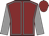 Maroon, grey seams, grey sleeves, maroon cap