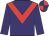 Purple, red chevron, quartered cap