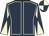 Dark blue, beige seams, diabolo on sleeves, quartered cap