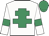 White, emerald green cross of lorraine, armlets and cap