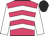 Rose, white chevrons on body, white sleeves, black velvet cap