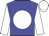 Blue body, white disc, white arms, white cap