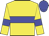 Yellow, blue hoop, armlets and cap