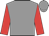 grey, red sleeves