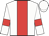 White, red stripe, red armlets on sleeves, white cap