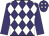 Purple and white diamonds, purple sleeves