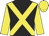 Black, yellow cross belts, sleeves and cap