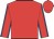 Red, royal blue seams on sleeves