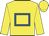 Yellow, royal blue hollow box