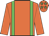 orange, lime green braces, stars on cap