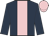 Dark blue, pink stripe, pink cap