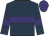 Dark blue, purple hoop, armlets and cap