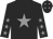 Black, grey star, grey stars on sleeves, black cap, grey stars