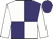 White and purple quartered, white sleeves, purple cap