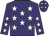 Purple, white stars