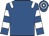 Royal blue, white epaulettes, hooped sleeves and cap