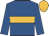 Royal blue, old gold hoop and cap