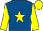 Royal blue, yellow star, sleeves and cap