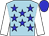 LIGHT Blue body, blue stars, white arms, blue cap