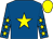 Royal blue, yellow star, royal blue sleeves, yellow stars, yellow cap