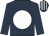 Dark blue, white spot, striped cap