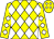 yellow, white diamonds