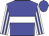 Big-blue body, white hoop, white arms, big-blue striped, big-blue cap