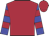 Claret, blue sleeves and claret hoops, claret cap,