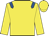 Yellow, royal blue epaulettes, yellow sleeves and cap