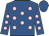 Royal blue, pink spots, royal blue cap
