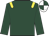 Dark green, yellow epaulets, white and dark green quartered cap