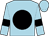 LIGHT BLUE , black disc, light blue sleeves, black armlets, light blue cap