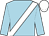 light blue, white sash, white cap