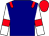 navy, white sleeves, red epaulets, red armlets, red cap