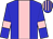 Blue, Pink stripe and armlets, Striped cap