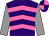 purple, hot pink chevrons, grey sleeves, purple and hot pink quartered cap