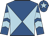 Royal blue and light blue diabolo, chevrons on sleeves, royal blue cap, light blue star