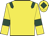 Yellow, dark green epaulets, armlets and diamond on cap