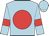 Light blue, red disc and armlets